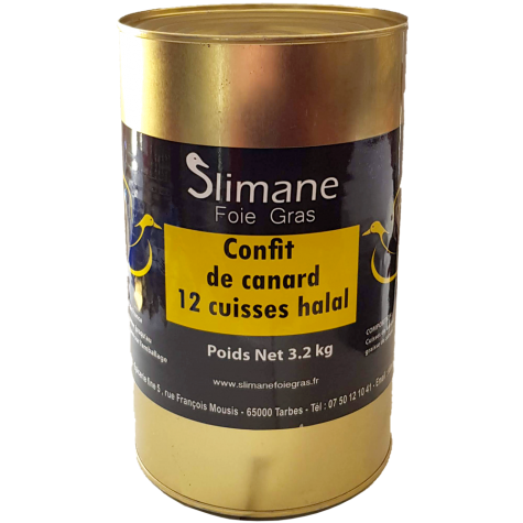 Confit de canard halal 12 cuisses halal 4.40 kg