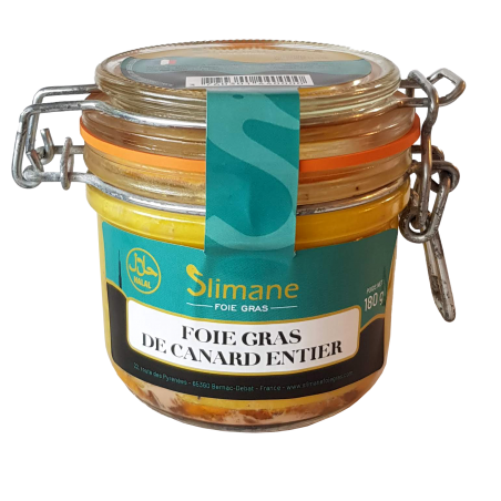 Foie gras de canard entier 180 g - halal Foie gras de canard entier 180 g - halal