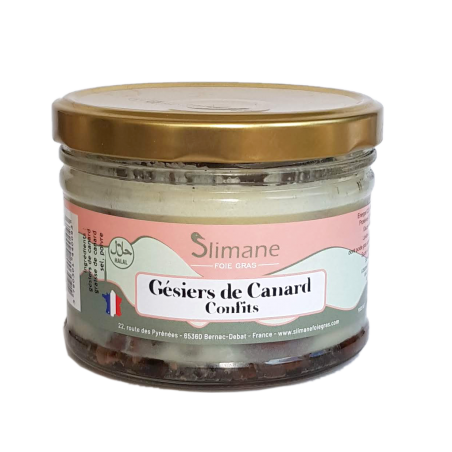 Gésiers de canard confits 350g - halal Gésiers de canard confits 350g - halal