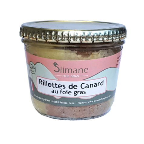 Rillettes de canard au foie gras 200 g - halal