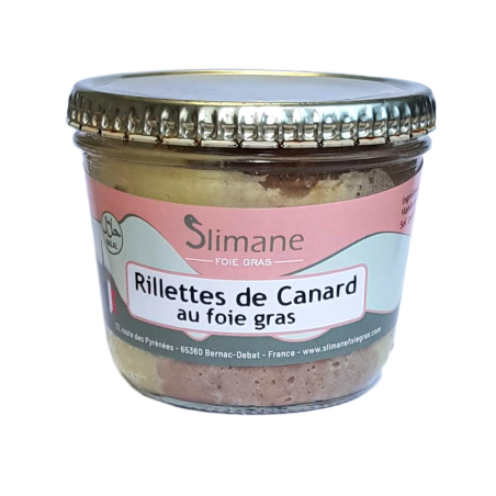 Rillettes de canard au foie gras 200 g - halal Rillettes de canard au foie gras 200 g - halal