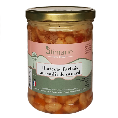 Haricots Tarbais au confit de canard 500g -halal