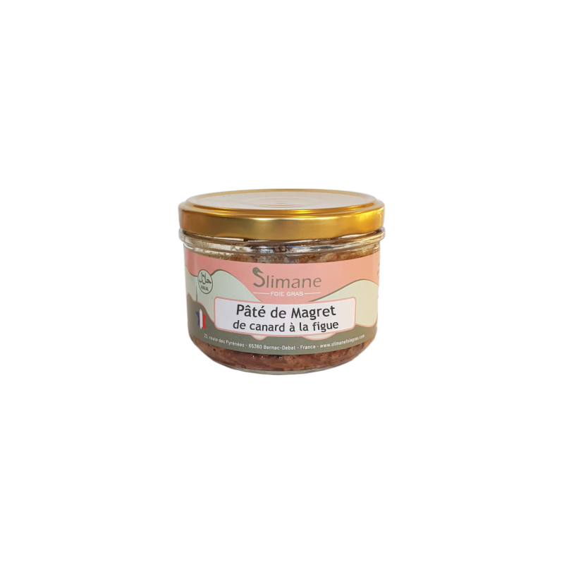 Pâté de magret de canard à la figue halal - 180 g