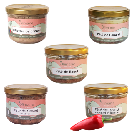 Lot Quatre pâtés et Une rillette - Halal