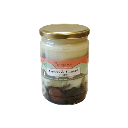 Gésiers  de canard confit 520g - halal