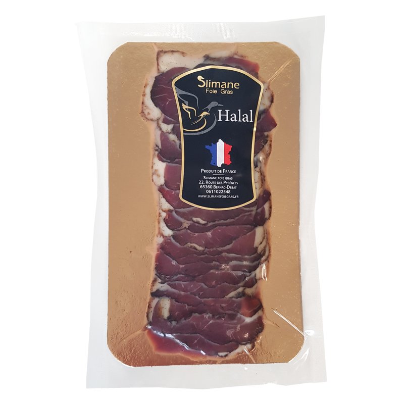 Magret de canard fumé tranché - 80 g -halal
