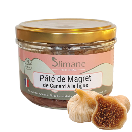 Pâté de magret de canard à la figue halal - 180 g