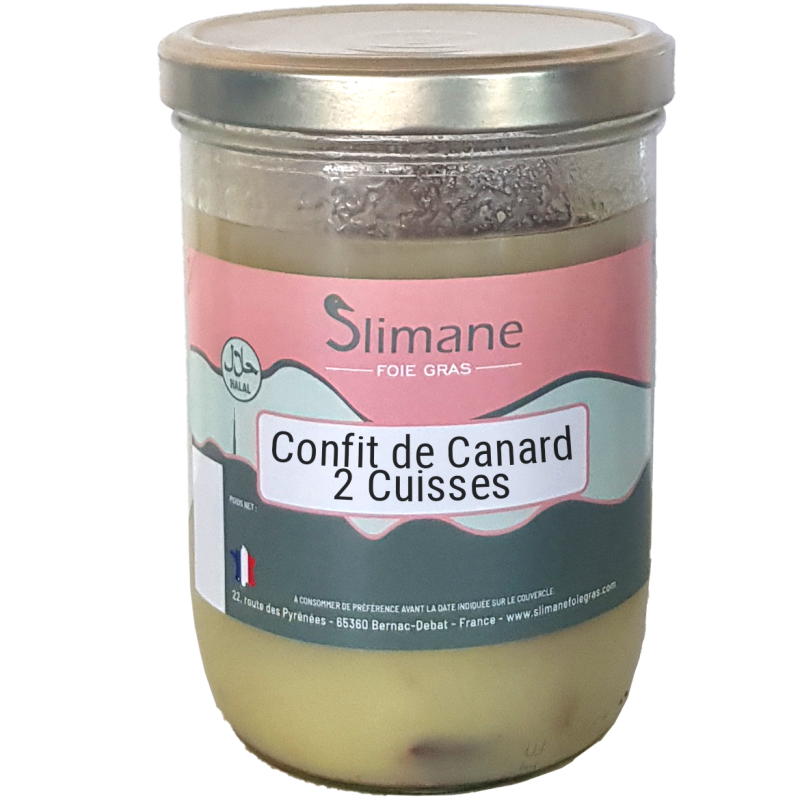 2 Cuisses de Canard Confites Halal - 750 g